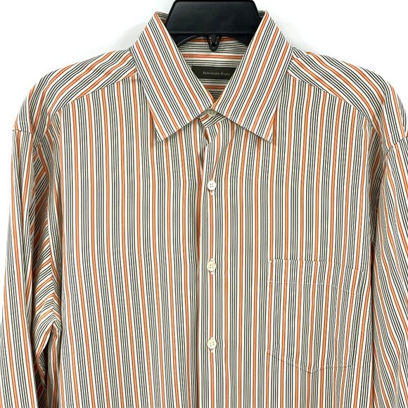 Ermenegildo Zegna Mens Cotton Long Sleeve Button Down Dress Shirt - Picture 3 of 8